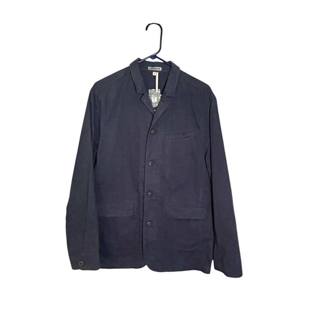 Express‎ NWT Men's Blue Button Down Jacket Retails $98 M